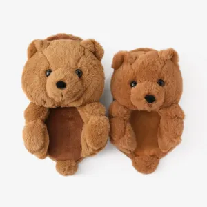 Family Matching Plush Teddy Bear Slippers #1171737