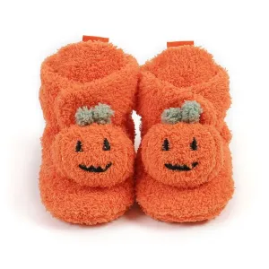 Halloween Baby Childlike Pumpkin Decor Prewalker Shoes #1101817
