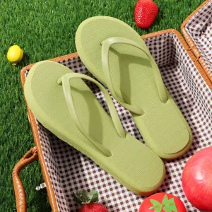 Kid Solid Flip-flops Beach Slippers for Mom and Me #1037948
