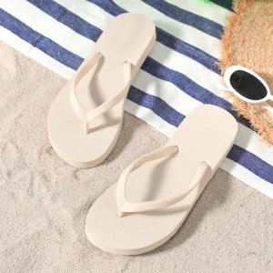Kid Solid Flip-flops Beach Slippers for Mom and Me #1037973