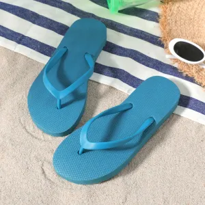 Kid Solid Flip-flops Beach Slippers for Mom and Me #1037979