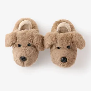 Toddler and Kids Plush Dog Slippers #1171746