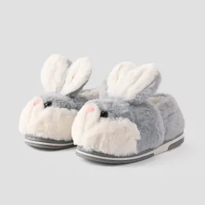 Toddler and Kids Plush Bunny Slippers #1192613