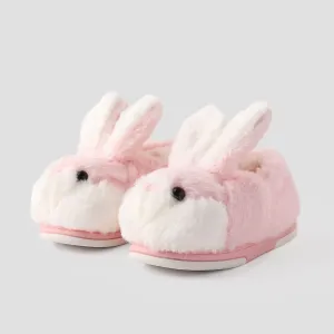 Toddler and Kids Plush Bunny Slippers #1192615