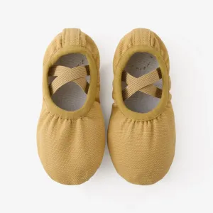 Toddler & Kid Beautiful Cross Strap Ballet Dance Shoes #1108888