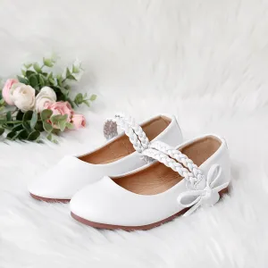 Toddler / Kid Braid & Bow Decor Velcro Mary Jane Shoes #220800