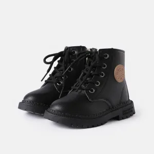 Toddler / Kid Lace Up Front Side Zip Combat Boots #234158