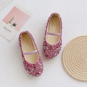 Toddler/Kid Round Toe Glitter Shoes #1046147