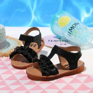 Toddler/Kid Ruffle Solid Sandals #1042446