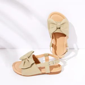 Toddler / Kid Solid Bowknot Sandals #191267