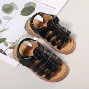 Toddler / Kid Solid Velcro Gladiator Sandals #1046006