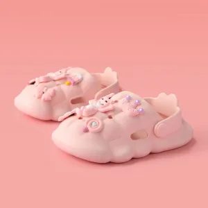 Toddler/Kids Childlike 3D Bear Pattern Vent Clogs Soft Sole Sandals #1321357