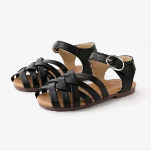 Toddler/Kids Girl Basic Solid Cross Strap Sandals Beach Shoes #1321327