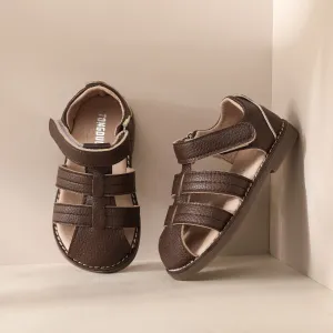 Toddler/Kids Girl/Boy Casual Solid Hollow Out Leather Sandals #1329107