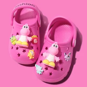 Toddler/Kids Girl/Boy Dinosaur Pattern Star Vent Clogs Hole Beach Shoes #1329579