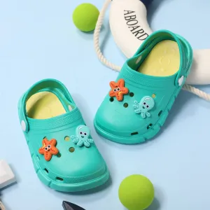 Toddler/Kids Girl/Boy Starfish and Octopus Pattern Hole Beach Shoes #1329556