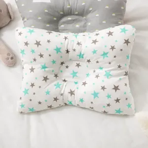 100% Cotton Baby Pillow Newborn Baby Anti Flat Head Baby Sleep Pillow Baby Bedding Sleep Positioner Support Pillow (25*19 cm/9.84*7.48inch  0-12 month #1032597