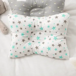 100% Cotton Baby Pillow Newborn Baby Anti Flat Head Baby Sleep Pillow Baby Bedding Sleep Positioner Support Pillow (25*19 cm/9.84*7.48inch  0-12 month #1207167