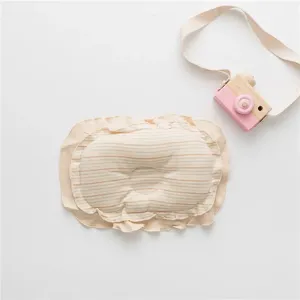 100% Cotton Baby Pillow Ruffled Sleeping Pillow to Help Prevent and Treat Flat Head Syndrome #206293