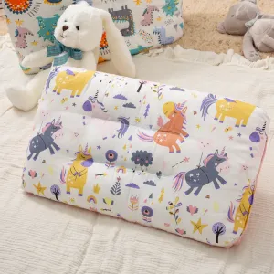 100% Cotton Baby Soothing Pillow Cartoon Dinosaur Unicorn Pattern Kids Soft Elastic Sleeping Pillows #806363