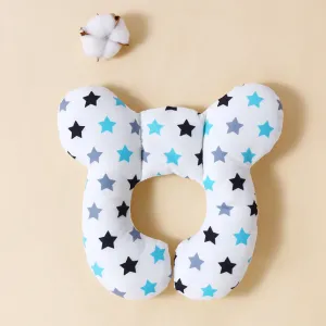 Baby Allover Star Print Bear Shape Pillow for Infants #1043577
