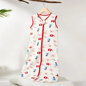 One-Piece Infant Sleeping Bag - Sleeveless Cotton Sleep Sack
