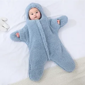 Thickened Baby Sheepskin Sleeping Bag with Cotton Lining and Faux Sheepskin Outer Layer #1067148