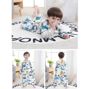 Unisex Child Bedding Animal Pattern Baby Sleeping Bag Medium Thin Cotton Material Anti-Kick Design #1057758