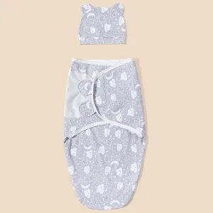 Unisex Cotton Medium Thin Sleeping Bag with Stars/Moon/Clouds Pattern #1057754