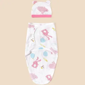 Unisex Cotton Sleeping Bag for Babies - Medium Thick with Anti-Kick Zipper Design #1057769