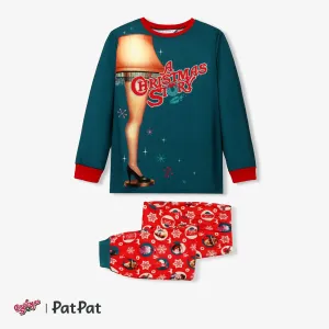 A Christmas Story Family Matching Christmas Stars Fra Gee Lay Top and Allover Pants Pajamas Sets #1212091
