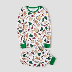 Christmas Family Matching Cute Cartoon Print Pajamas Sets (Flame Resistant) #1162038