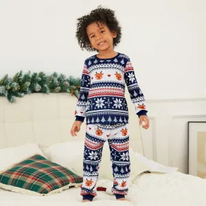 Christmas Family Matching Festival Theme All-over Print Long-sleeve Pajamas Sets(Flame resistant) #1166302