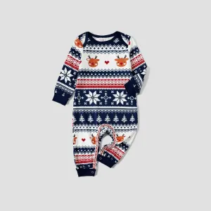 Christmas Family Matching Festival Theme All-over Print Long-sleeve Pajamas Sets(Flame resistant) #1166309