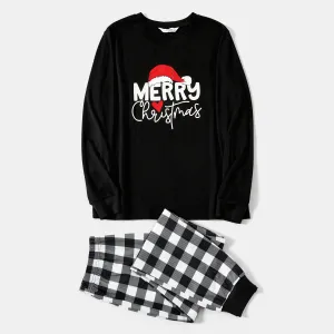 Christmas Family Matching Glow In The Dark Letters Print Long-sleeve Pajamas Sets (Flame resistant) #1164588