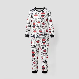 Christmas Family Matching Happy Reindeer All-over Print Long-sleeve Pajamas Sets(Flame resistant)