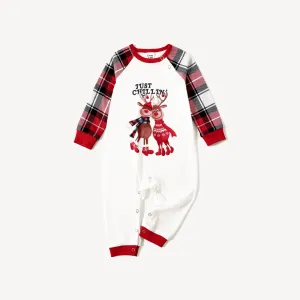 Christmas Family Matching Reindeer Print Long-sleeve Pajamas Sets(Flame Resistant) #1134534
