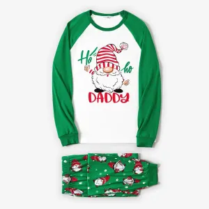 Christmas Family Matching Santa Print Long-sleeve Pajamas Sets(Flame resistant) #1190368