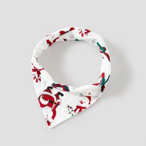 Christmas Family Matching Santa & Wreaths Print Long-sleeve Pajamas Sets(Flame resistant) #1205750