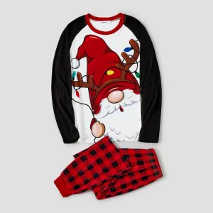 Christmas Family Matching Santas Gnome Print Pajamas Sets (Flame Resistant) #1116909