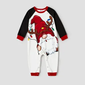 Christmas Family Matching Santas Gnome Print Pajamas Sets (Flame Resistant) #1116910