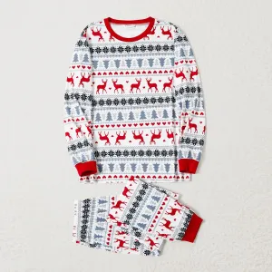 Christmas Family Matching Theme Allover Print Long-sleeve Pajamas Sets (Flame resistant) #1164691