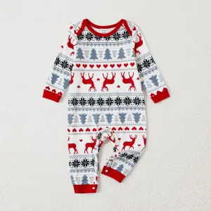 Christmas Family Matching Theme Allover Print Long-sleeve Pajamas Sets (Flame resistant) #1164701