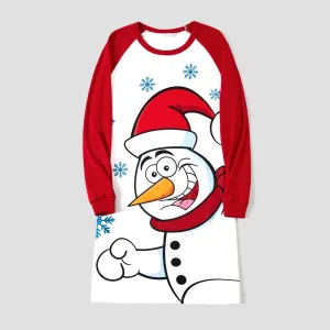 Christmas Snowman Family Matching Pajamas Sets (Flame Resistant) #1169621
