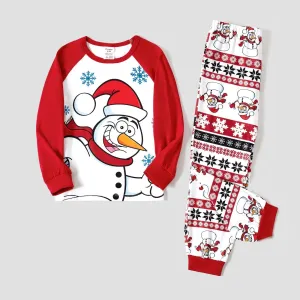 Christmas Snowman Family Matching Pajamas Sets (Flame Resistant) #1169628