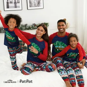 Christmas Vacation Family Matching Character Print Top and Pants Pajamas Sets(Flame Resistant) #1196049
