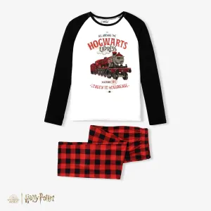 Harry Potter Christmas Family Matching Letter& Character Print Long-sleeve Pajamas Sets (Flame Resistant) #1230606