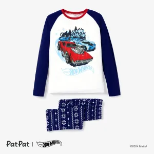 Hot Wheels Christmas Family Matching Character Graphic Sweatshirt and Pants Pajamas Sets #1193273