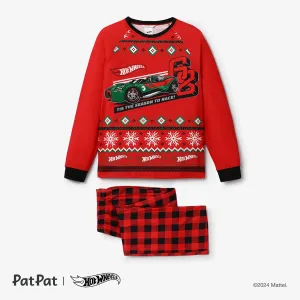 Hot Wheels Christmas Family Matching Vehicle Race Car Print Pajamas Sets (Flame Resistant) #1166231