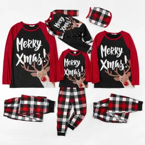 Mosaic Family Matching Reindeer Merry Christmas Pajamas Set(Flame Resistant) #1010814